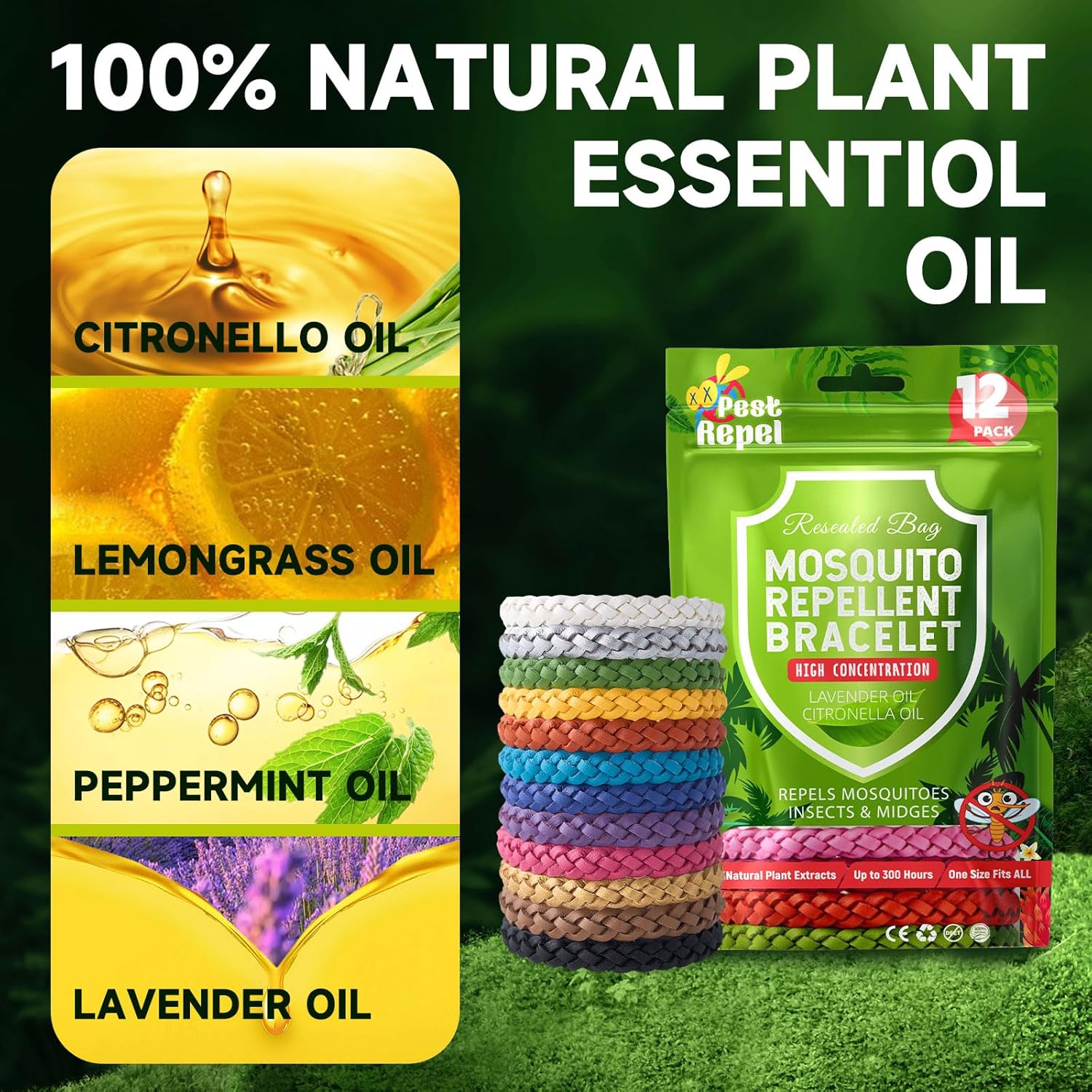 Thumbnail 1 de PestRepel Mosquito Repellent Bracelet 12 Pack