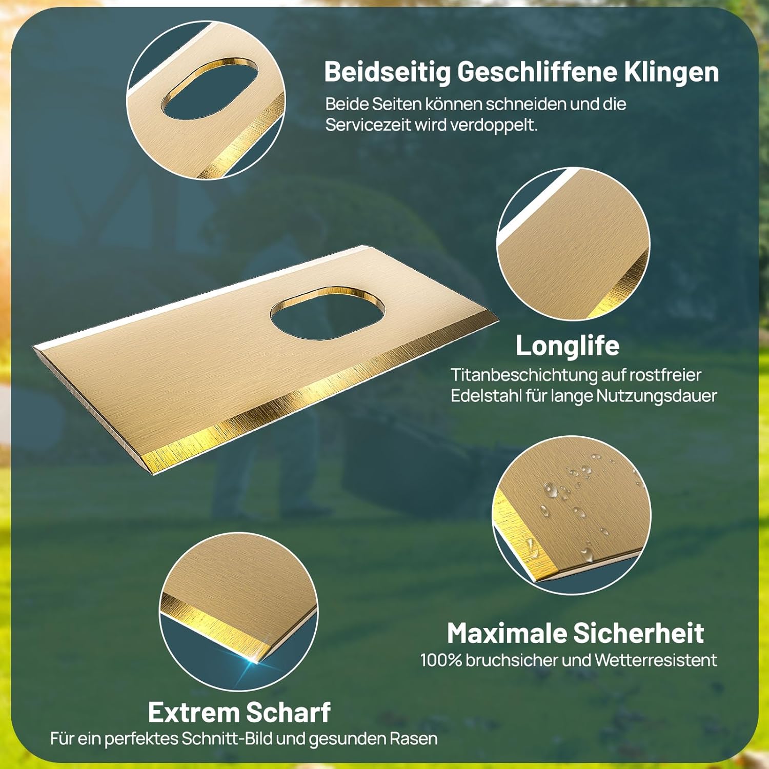 Detalle de HAUSPROFI Titan Ersatzklingen 60% langlebiger