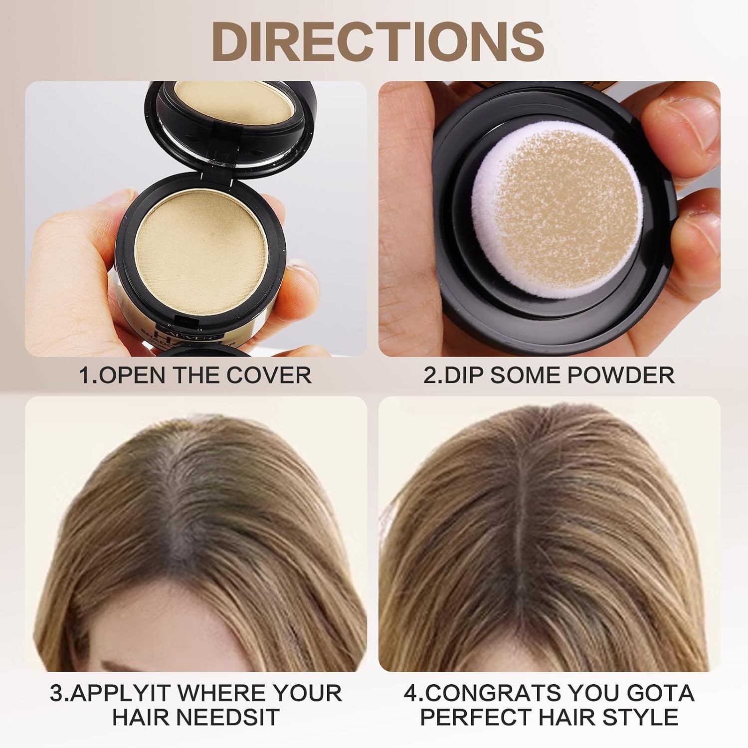 Thumbnail 6 de Sombra para el Cabello Oro Medio polvo retocador
