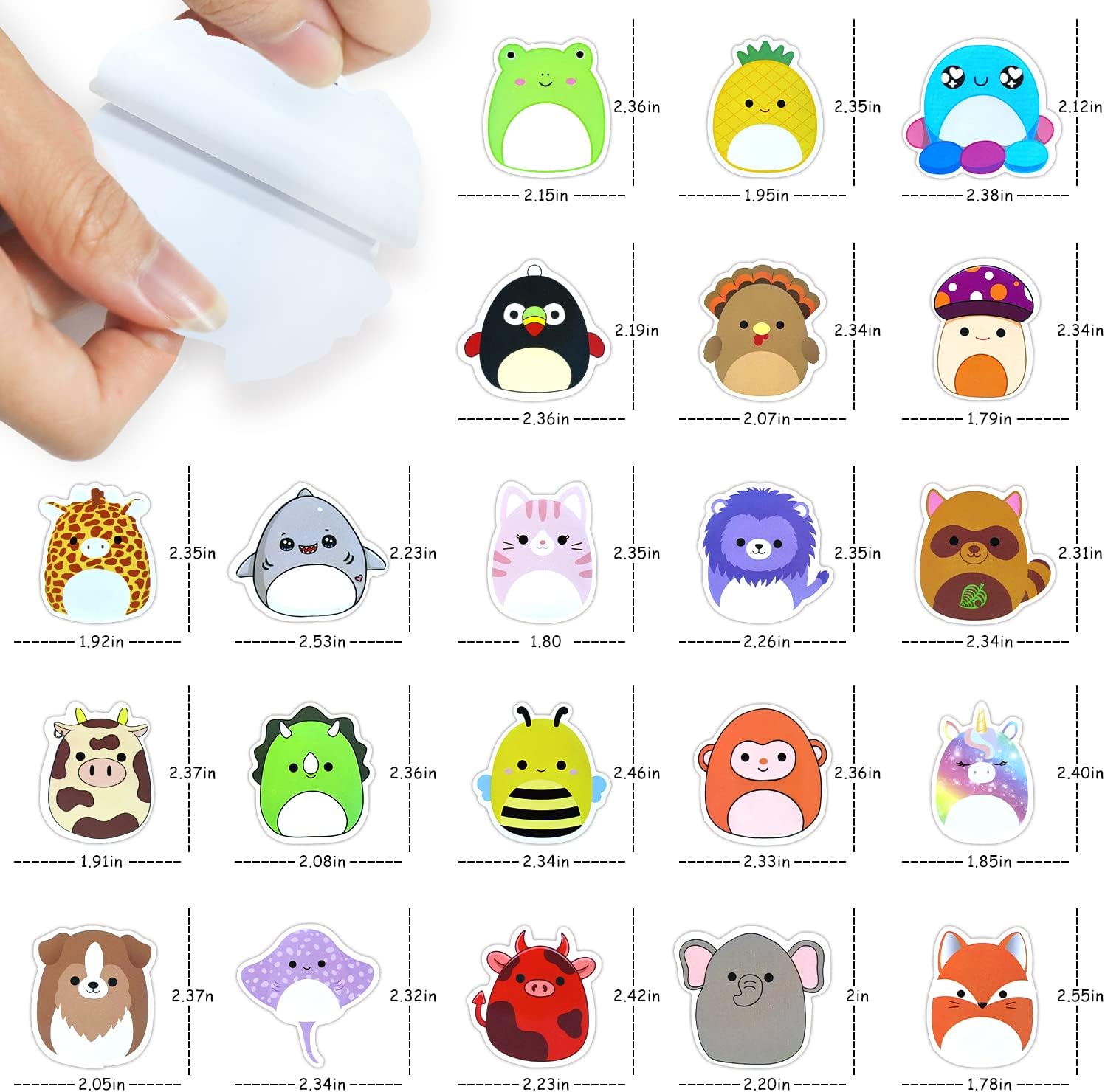 Thumbnail 5 de 100 Pcs Animal Stickers Pack for Kids 🎨