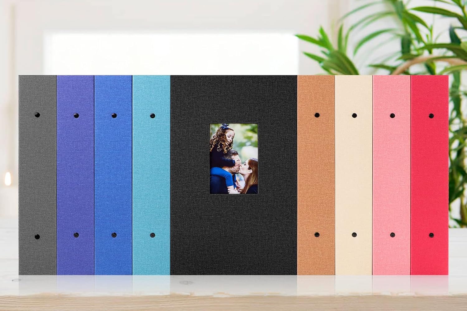 Thumbnail 6 de Benjia 6x4 Slip-in Linen Photo Album with Openable Cover Pocket (300 Pockets) – Teal