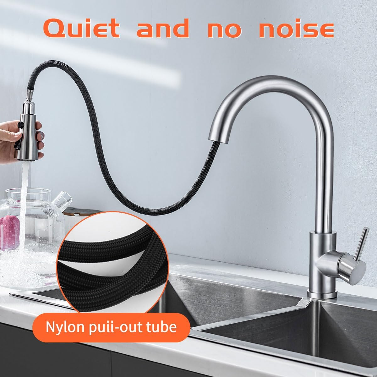 Thumbnail 5 de HASVREOG Kitchen Pull-Down Faucet