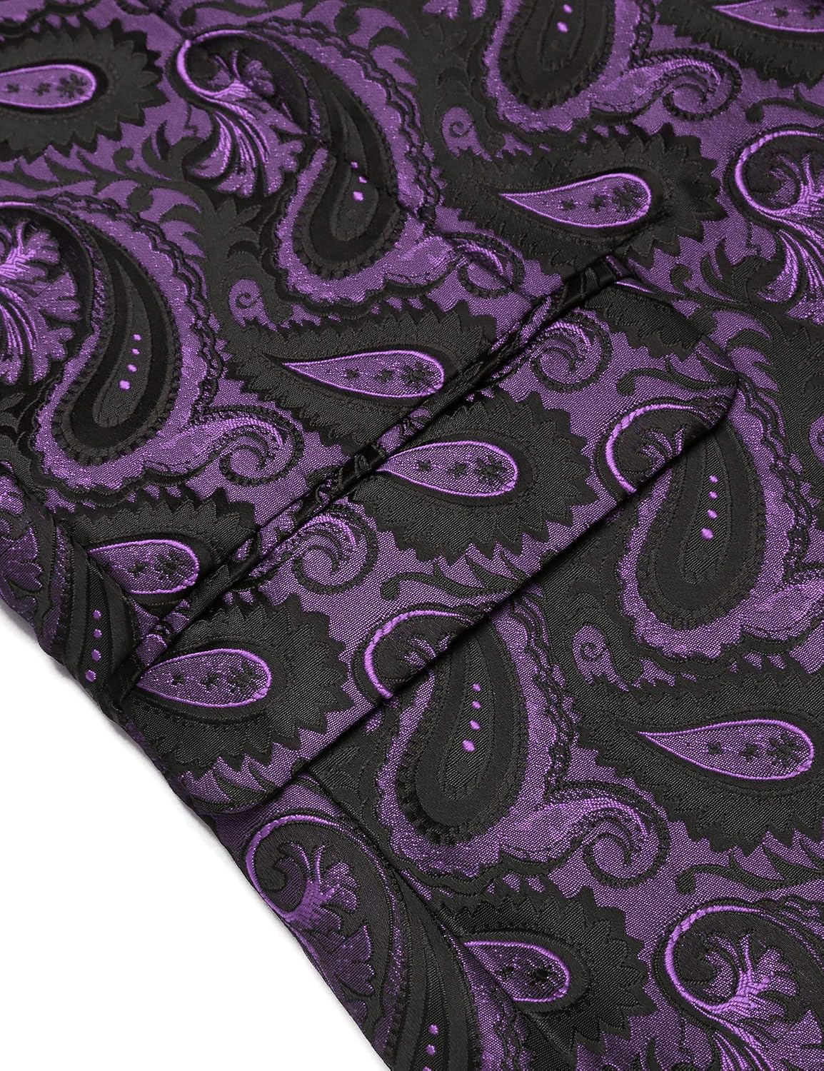 Detalle de COOFANDY ZTJ007662 Floral Tuxedo Jacket with Paisley Pattern and Shawl Lapel