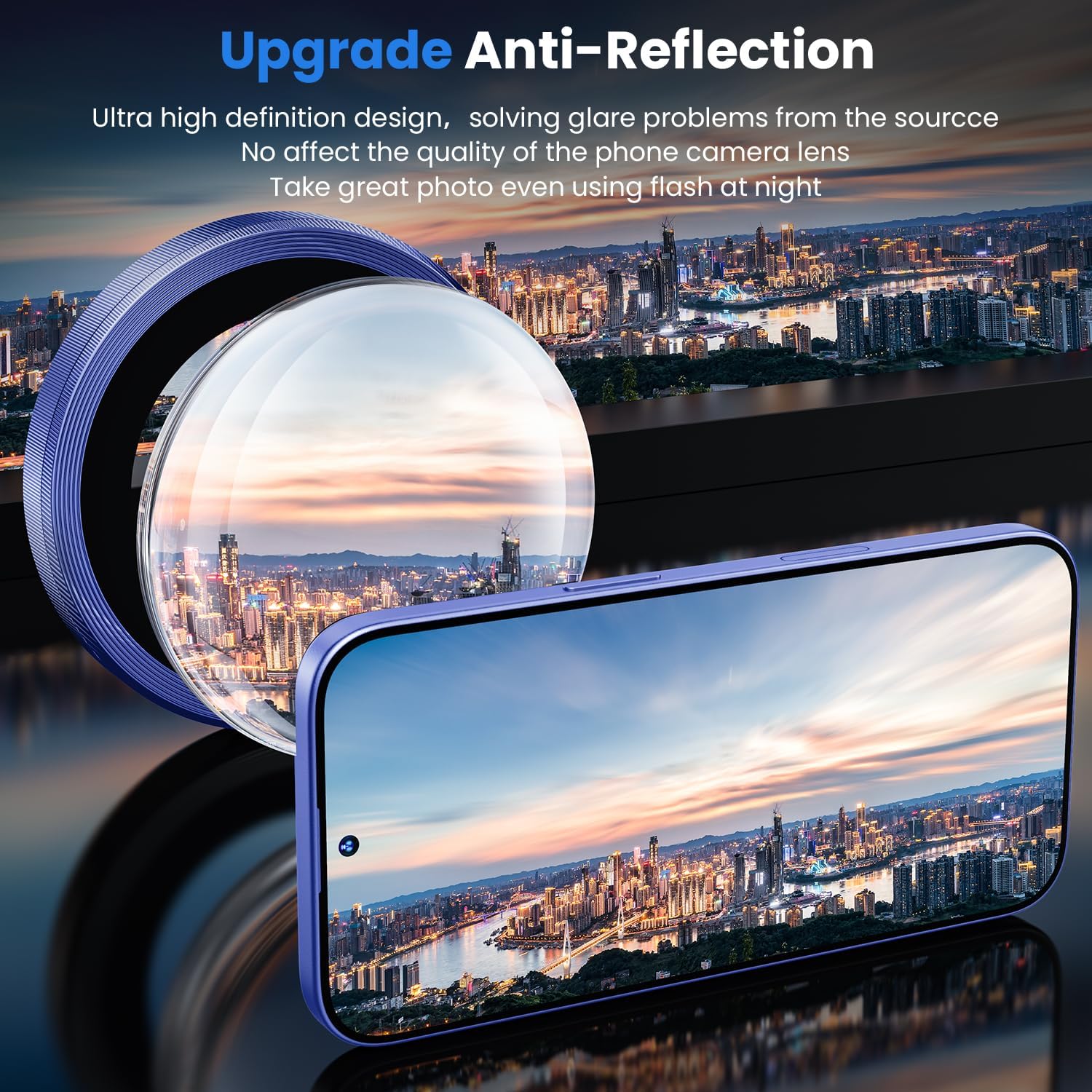 Detalle de iPhone 17 camera lens protector 9H