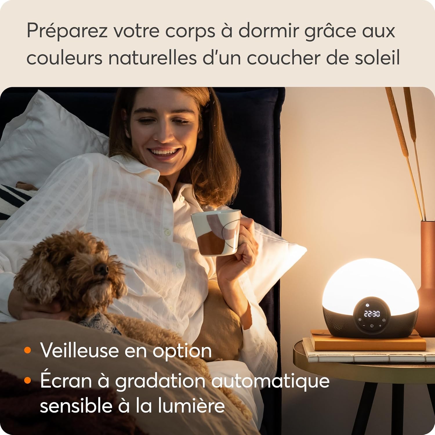Thumbnail 4 de Lumie Bodyclock Glow 150 : réveil lumineux avec simulation de lever et coucher de soleil et 10 sons