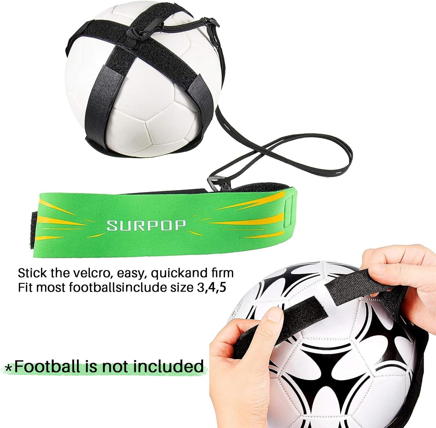 Detalle de Surpop Trainer: Solo Practice Belt for Soccer, Volleyball, and Rugby
