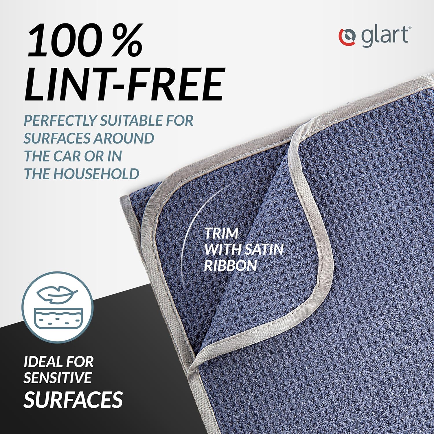 Thumbnail 3 de Glart 47TG Microfiber Towels 2-pack – XXL 70x40 cm for Gentle Car Drying