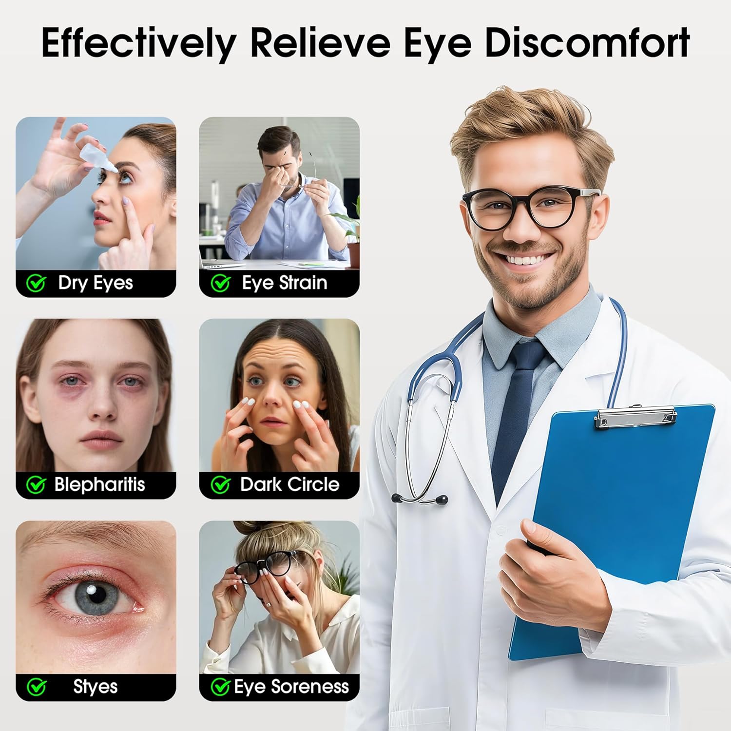 Detalle de BOYUNSHI Heated Eye Mask 1200mAh