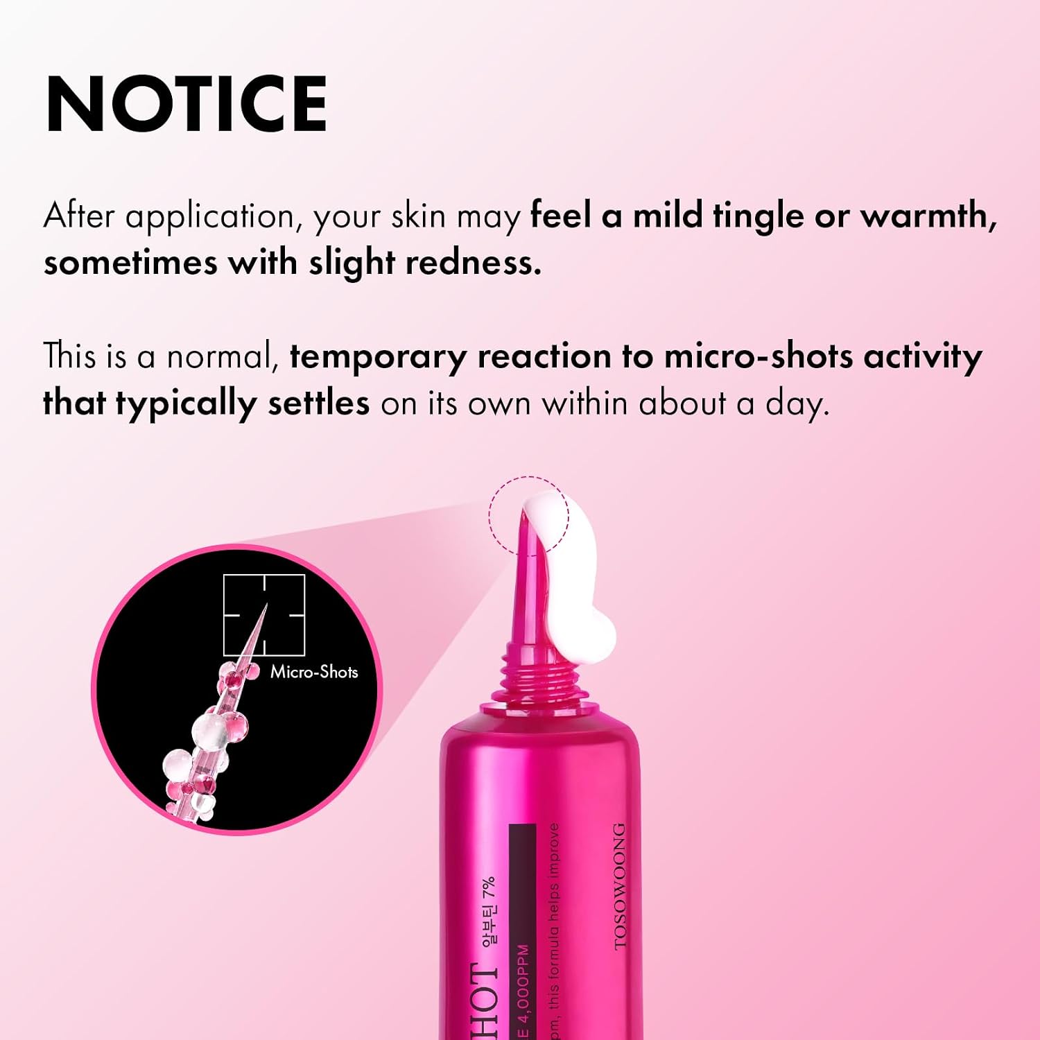 Detalle 2 de TOSOWOONG Arbutin 7% + TXA 4% Booster Shot Serum, 15 mL with Spicules