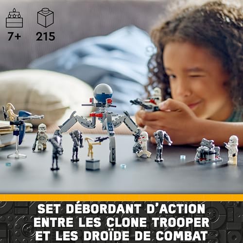Thumbnail 1 de LEGO 75372 Star Wars Pack de Combat Clone Troopers et Droïdes – Aventurez-vous avec le Speeder Bike