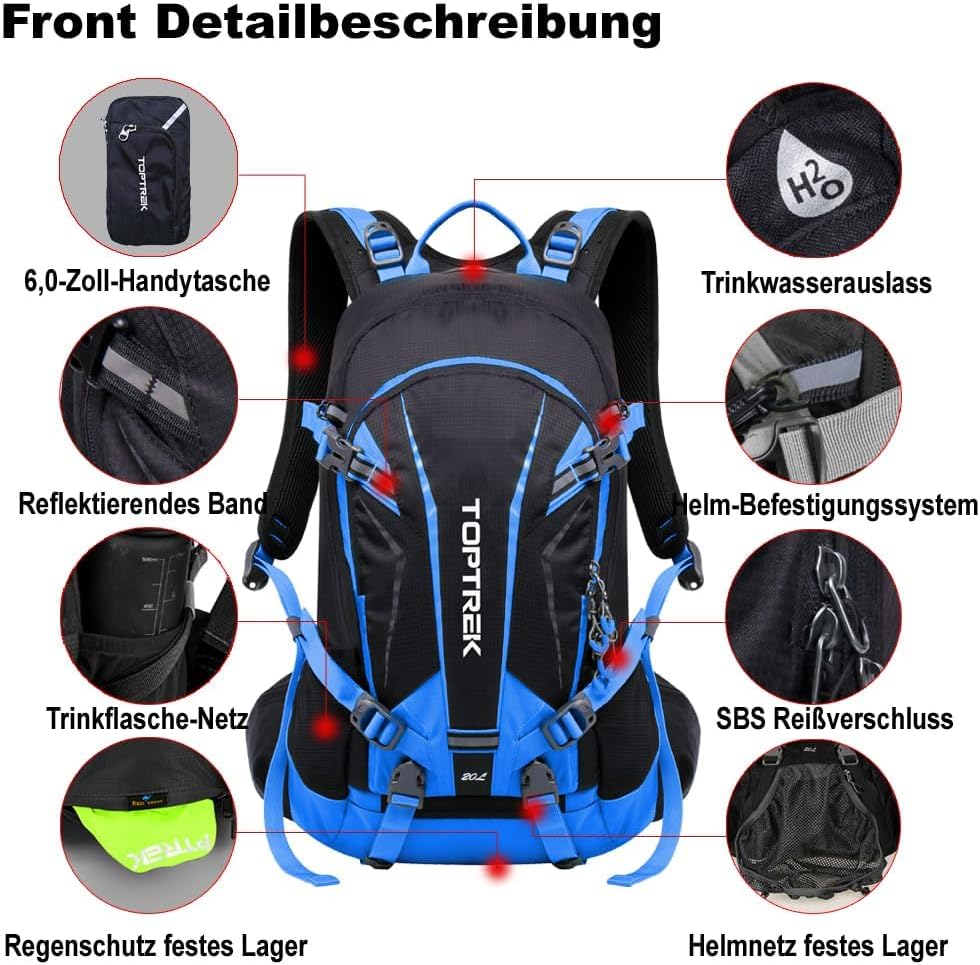 Thumbnail 1 de toptrek Fahrradrucksack 20L Wasserdicht