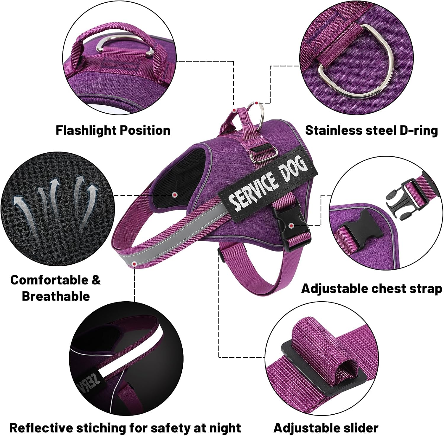 Thumbnail 2 de Belababy Service Dog Harness XS