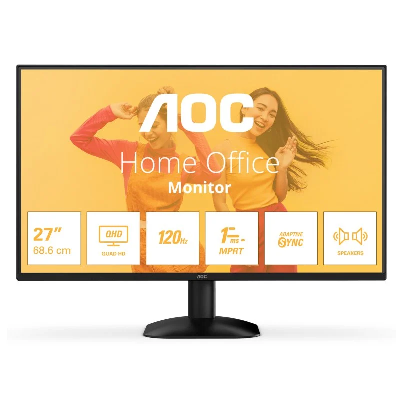 Detalle de AOC Q27B35S3: monitor 27" IPS QHD a 120 Hz con HDR10 y Adaptive Sync para gaming y creación