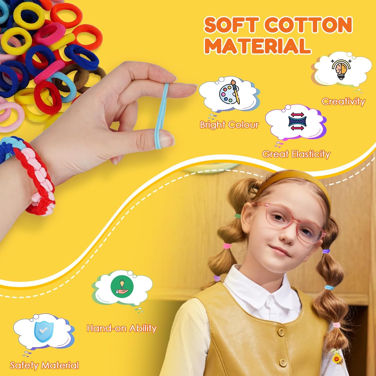 Thumbnail 2 de FunzBo Loom Bänder Set 1000pcs Kreativset