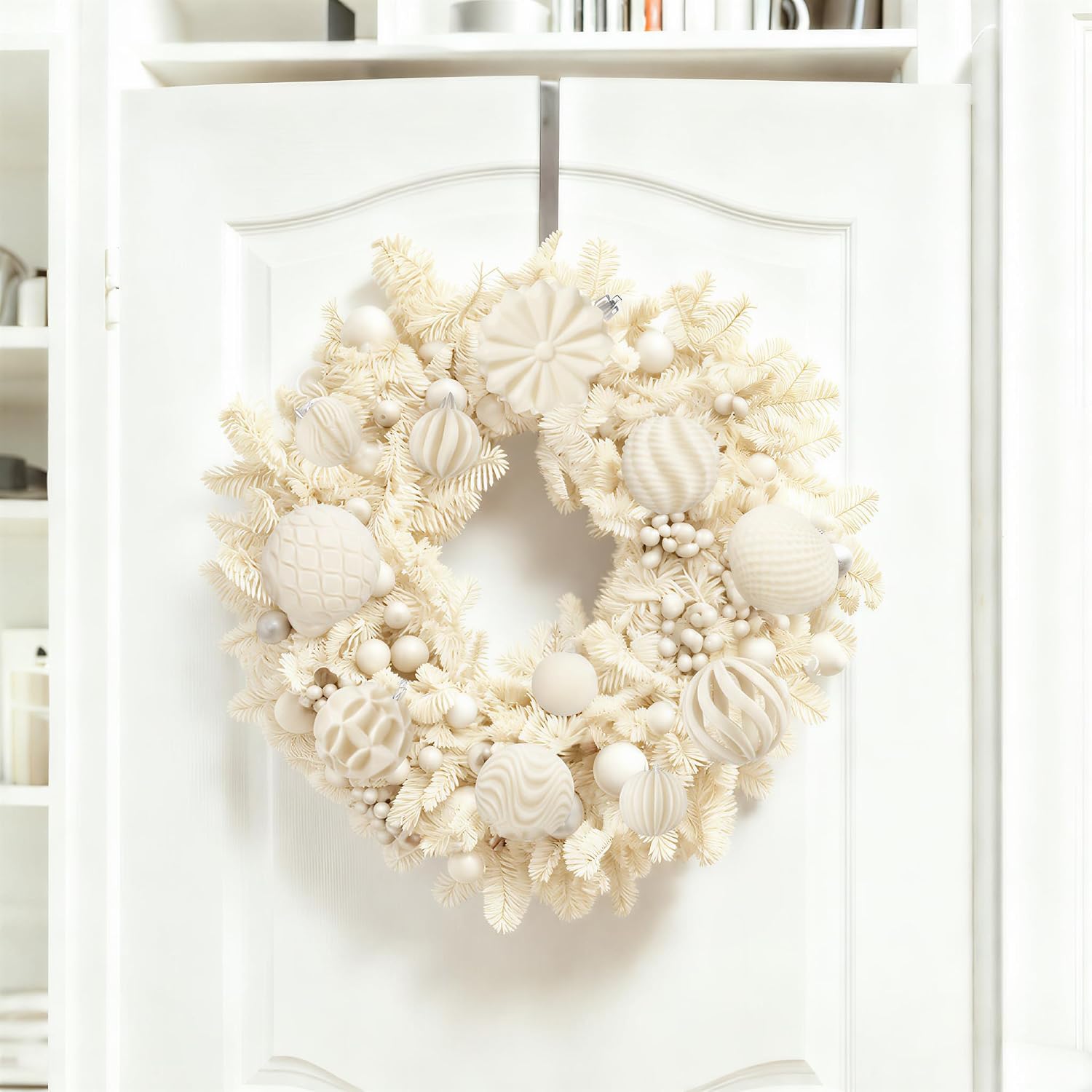 Detalle de Bskzythral SDball468-MS kerstballen van fluweel, 48 stuks in 3 maten