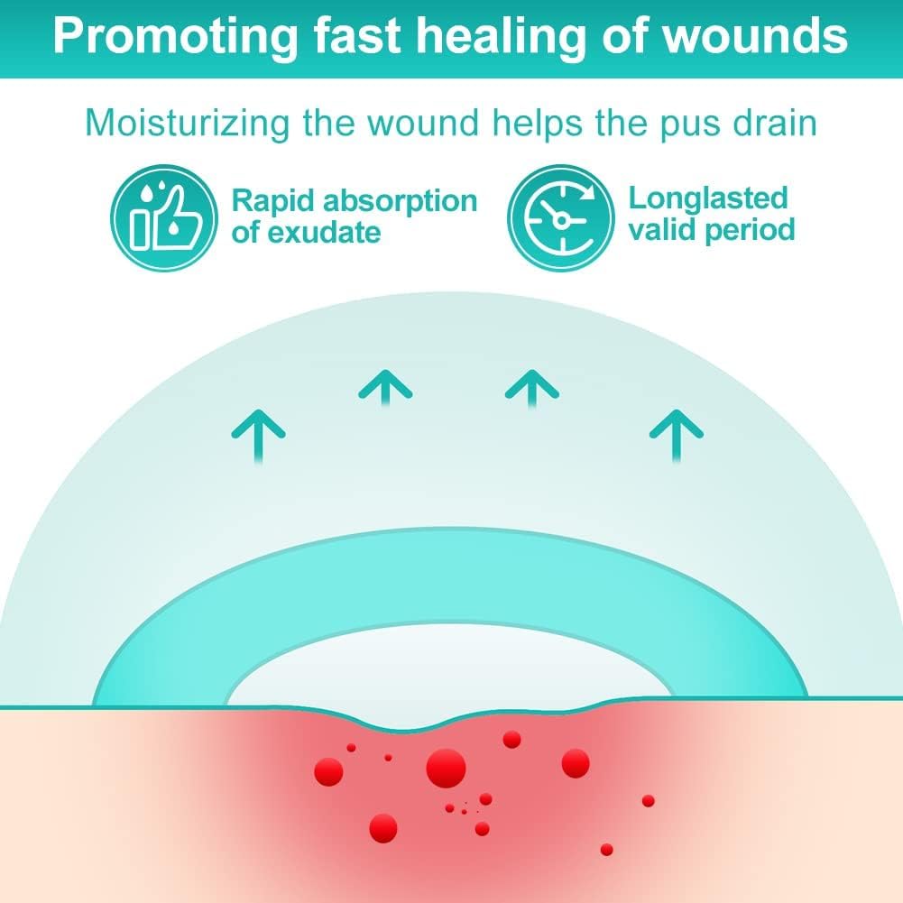 Detalle 2 de Dimora Hydrocolloid Wound Dressings, 4" x 4", 10 Count