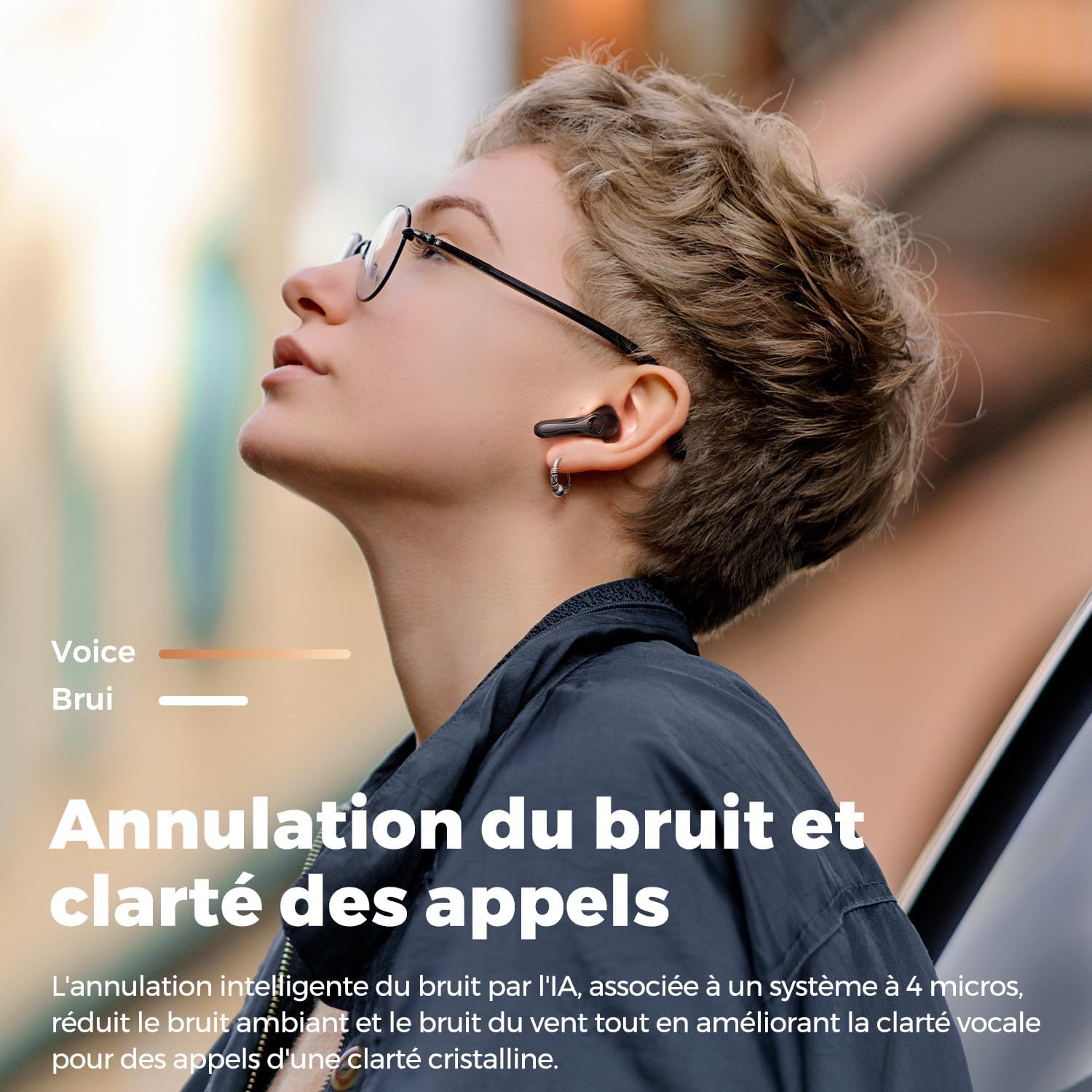 Thumbnail 2 de SoundPEATS Air5 Lite : écouteurs Bluetooth 5.4 Hi-Res avec réduction de bruit des appels et autonomie jusqu’à 30 h