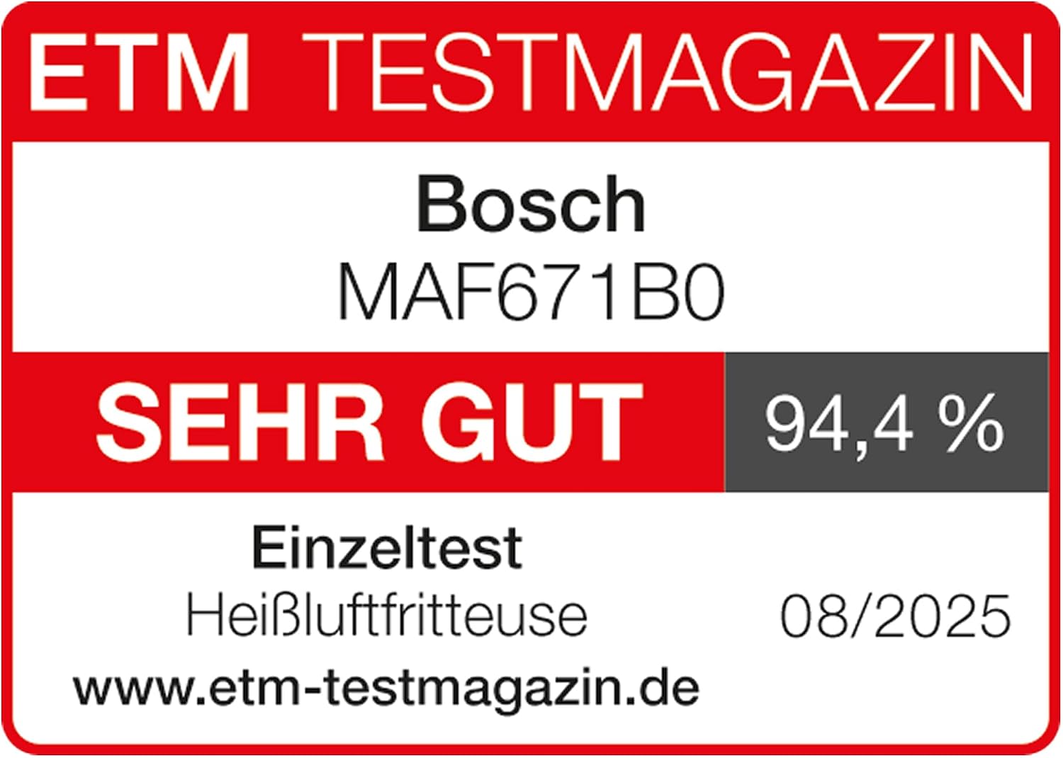 Detalle 2 de Bosch MAF671B0 Heißluftfritteuse 7,2 L 🍟