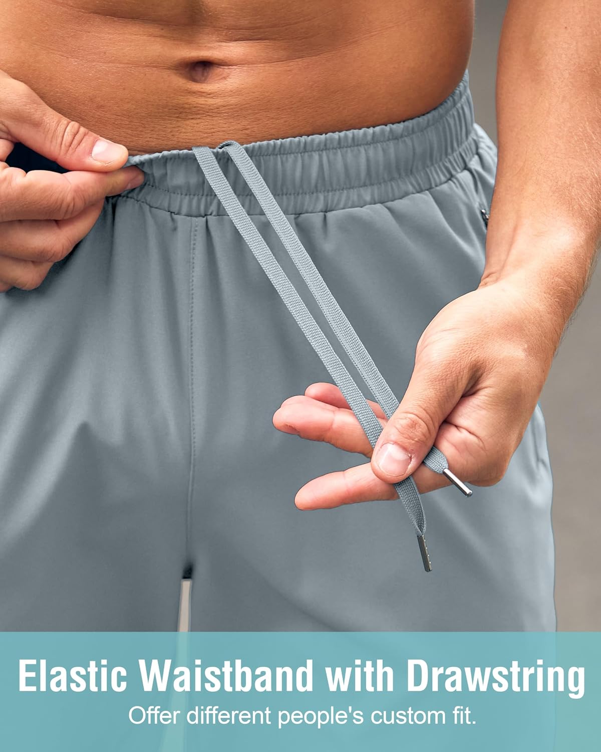 Detalle 1 de G Gradual Men's Athletic Running Shorts with Zipper Pockets, UPF 50+