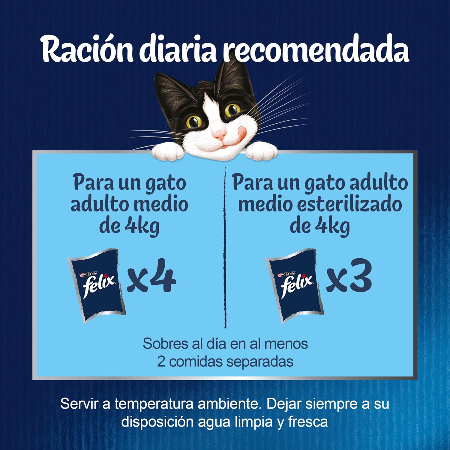 Detalle de Felix Fantastic: Comida Húmeda para Gato Adulto en Gelatina, Pack 120 Sobres de 85 g