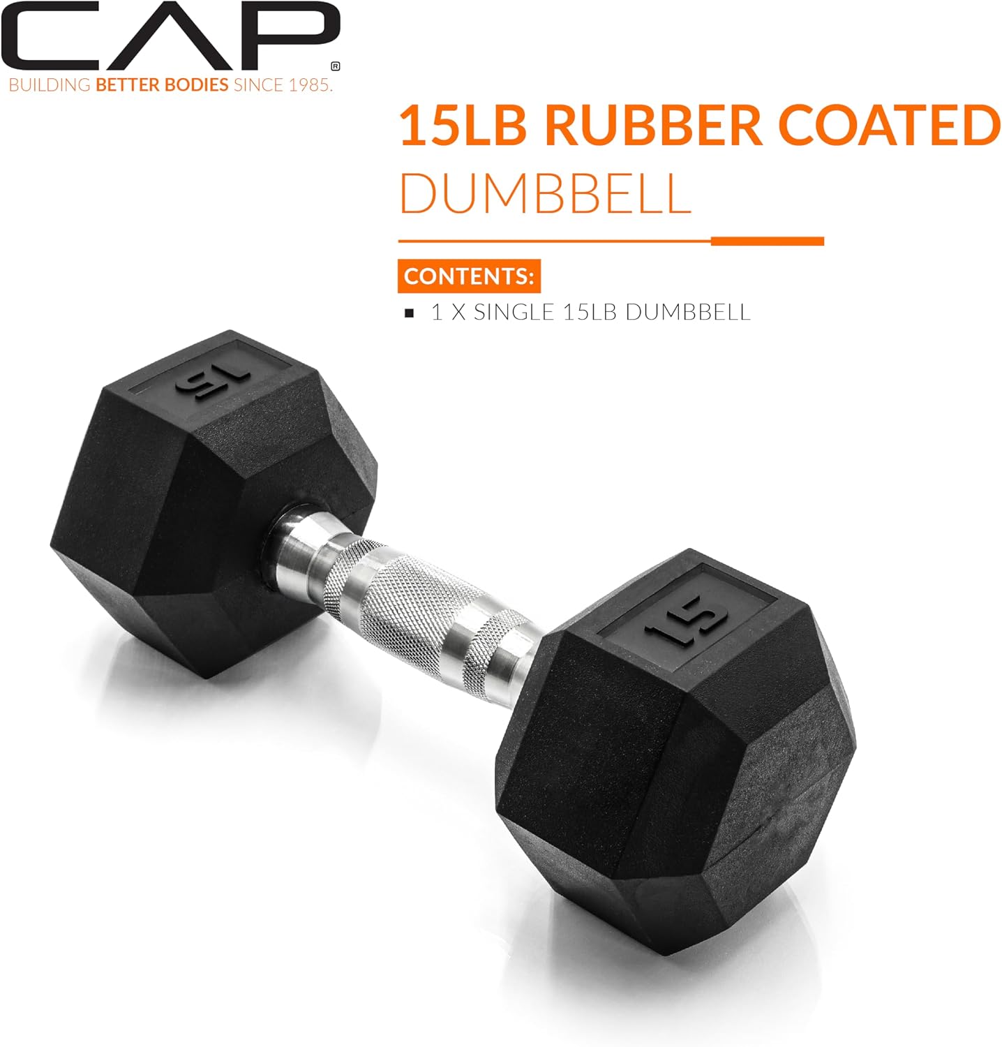 Detalle 2 de CAP Barbell Coated Hex Dumbbell 10 lb ๐
