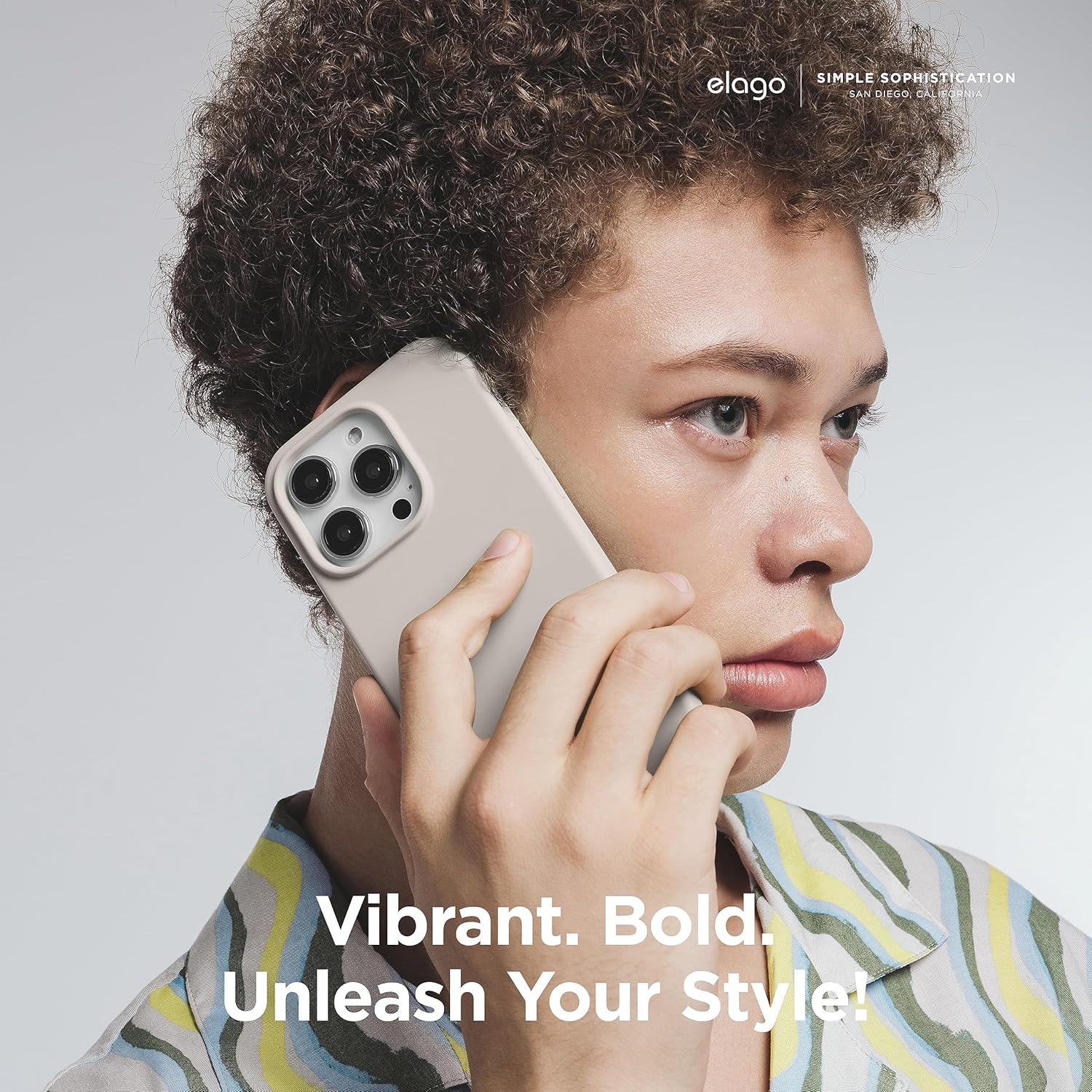 Thumbnail 5 de elago Liquid Silicone Case for iPhone 15 Pro (Stone) – full coverage soft-touch protective cover