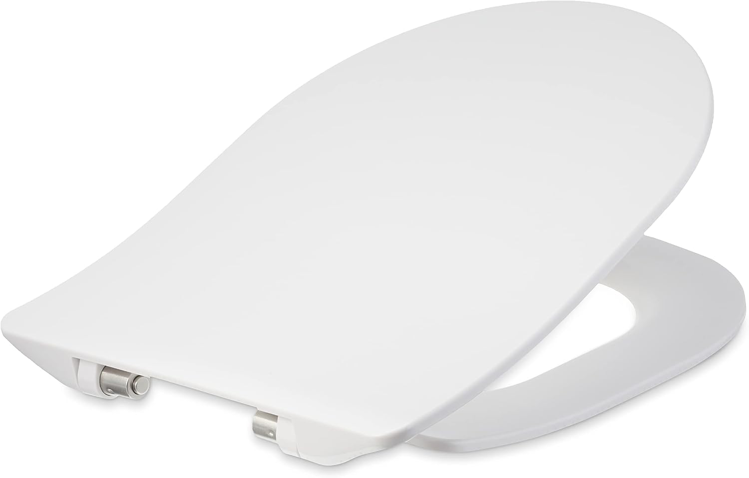 Thumbnail 3 de Amazon Basics D-Shape Urea Toilet Seat with Soft-Close Hinges (Matt Finish) – 36.5 x 43 cm