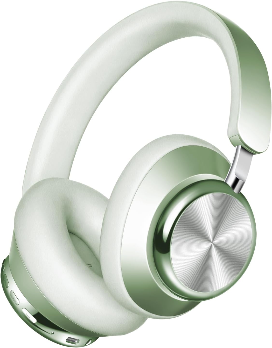 Detalle de Wentronic Y03 Bluetooth Wireless Over-Ear Headphones with Active Noise Cancelling (Green)