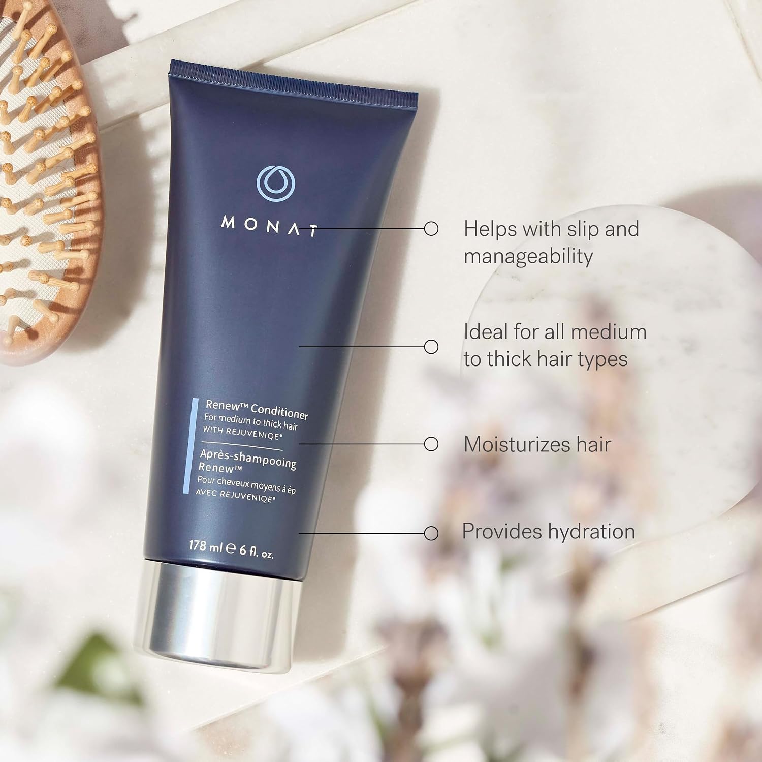 Detalle 2 de MONAT Renew Shampoo & Conditioner Set for Dry to Thick Hair 💧