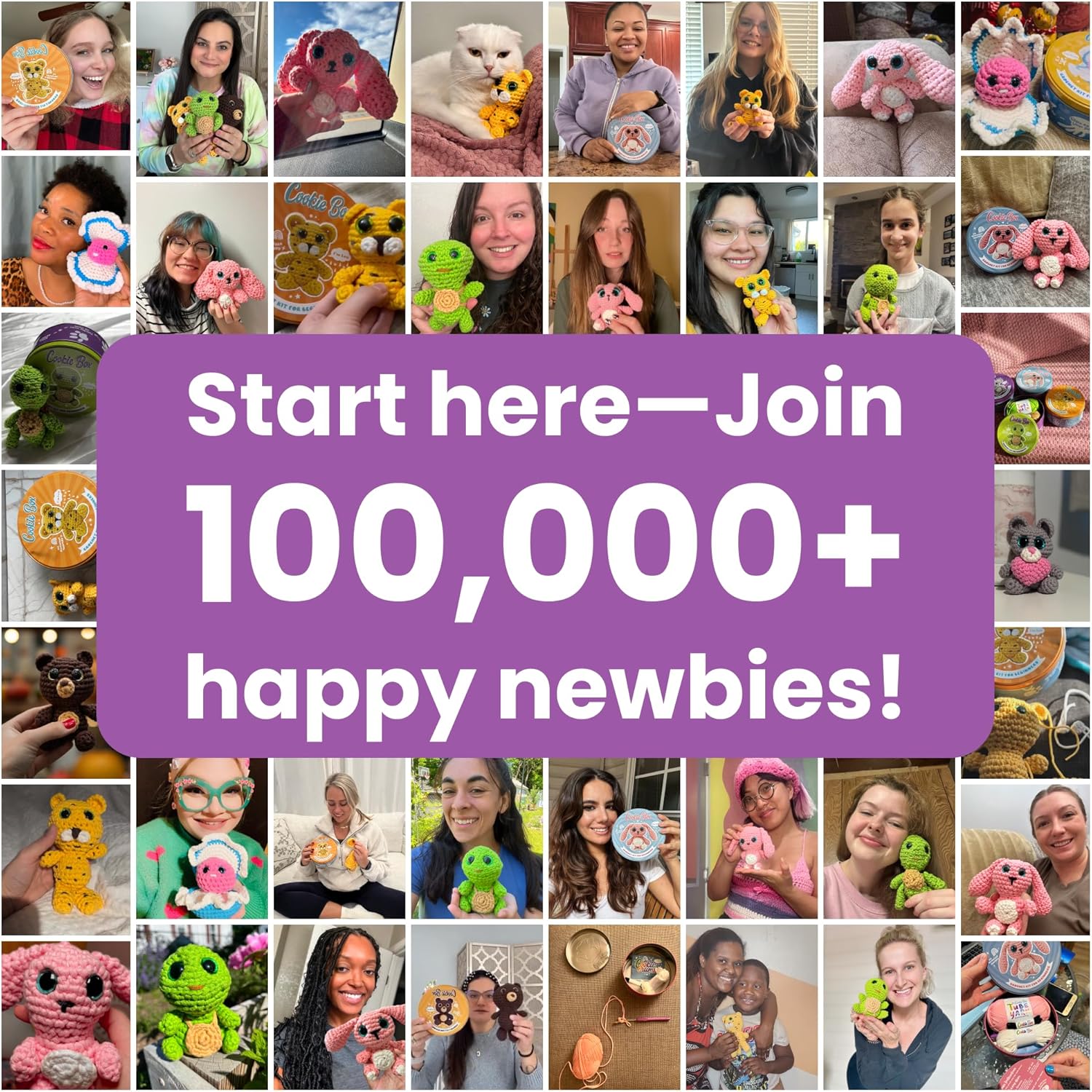 Thumbnail 4 de Cookie Box Crochet Kit Turtle Hugo 1 kit 🧶