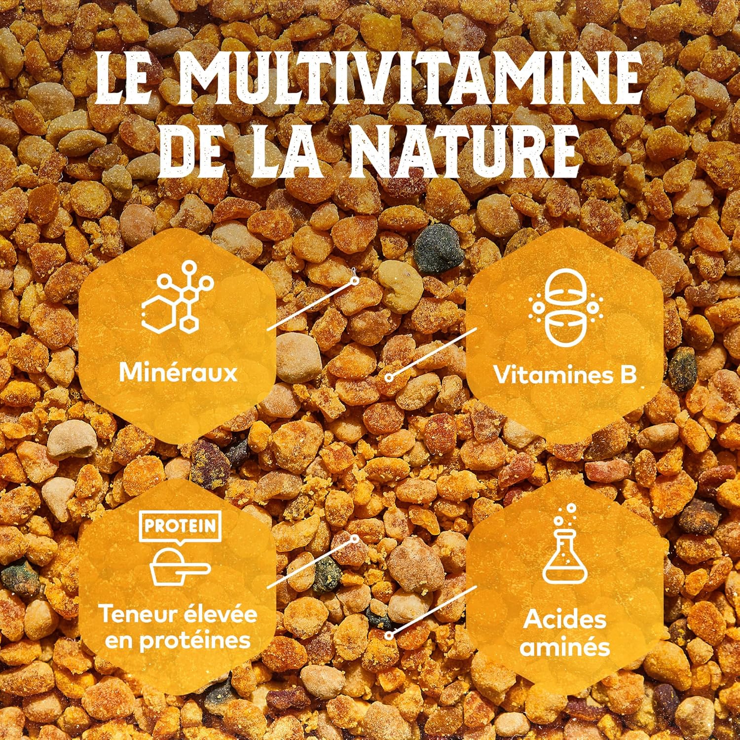 Thumbnail 4 de Pollen d’abeille brut pur 500 g – granules 100 % non transformés, Naturel et sain