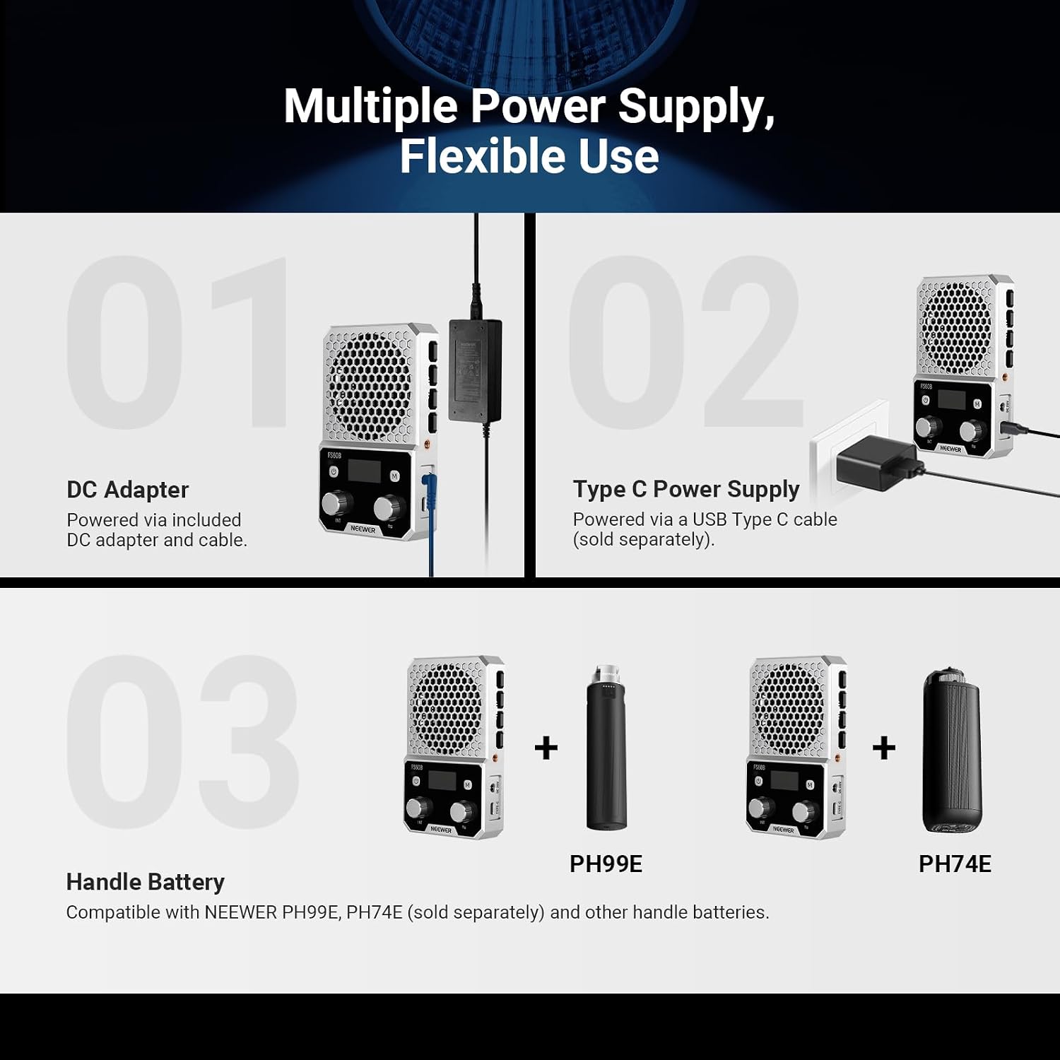 Thumbnail 5 de NEEWER 60W Compact Pocket Bi Colour LED Light FS60B review