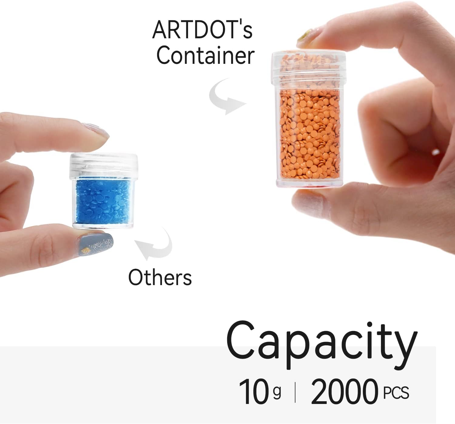 Detalle de ARTDOT 120 Slots Diamond Painting Storage Boxes 10g
