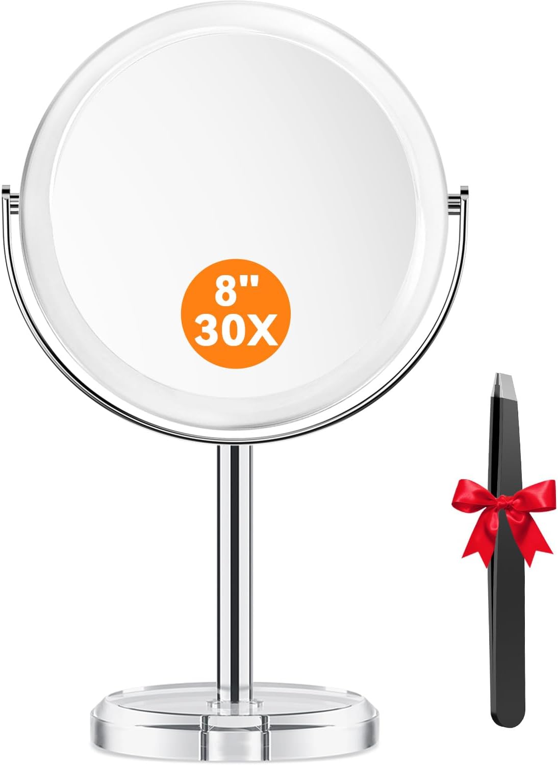Detalle de Auxmir 1X/30X Double-Sided Make-Up Mirror, 20 cm, 360° Rotation