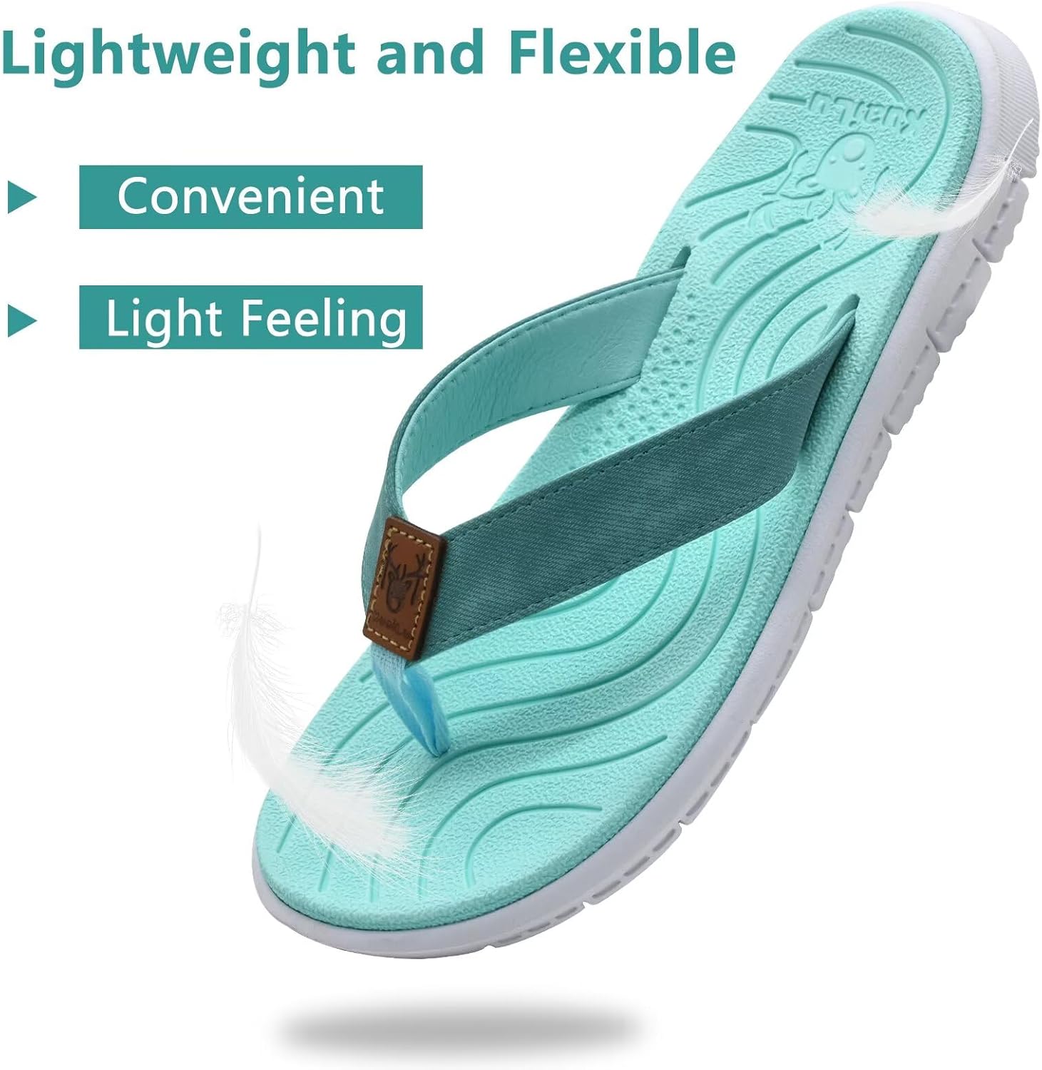 Thumbnail 3 de KuaiLu Womens Casual Flip Flops with Arch Support and Cushioned Sole