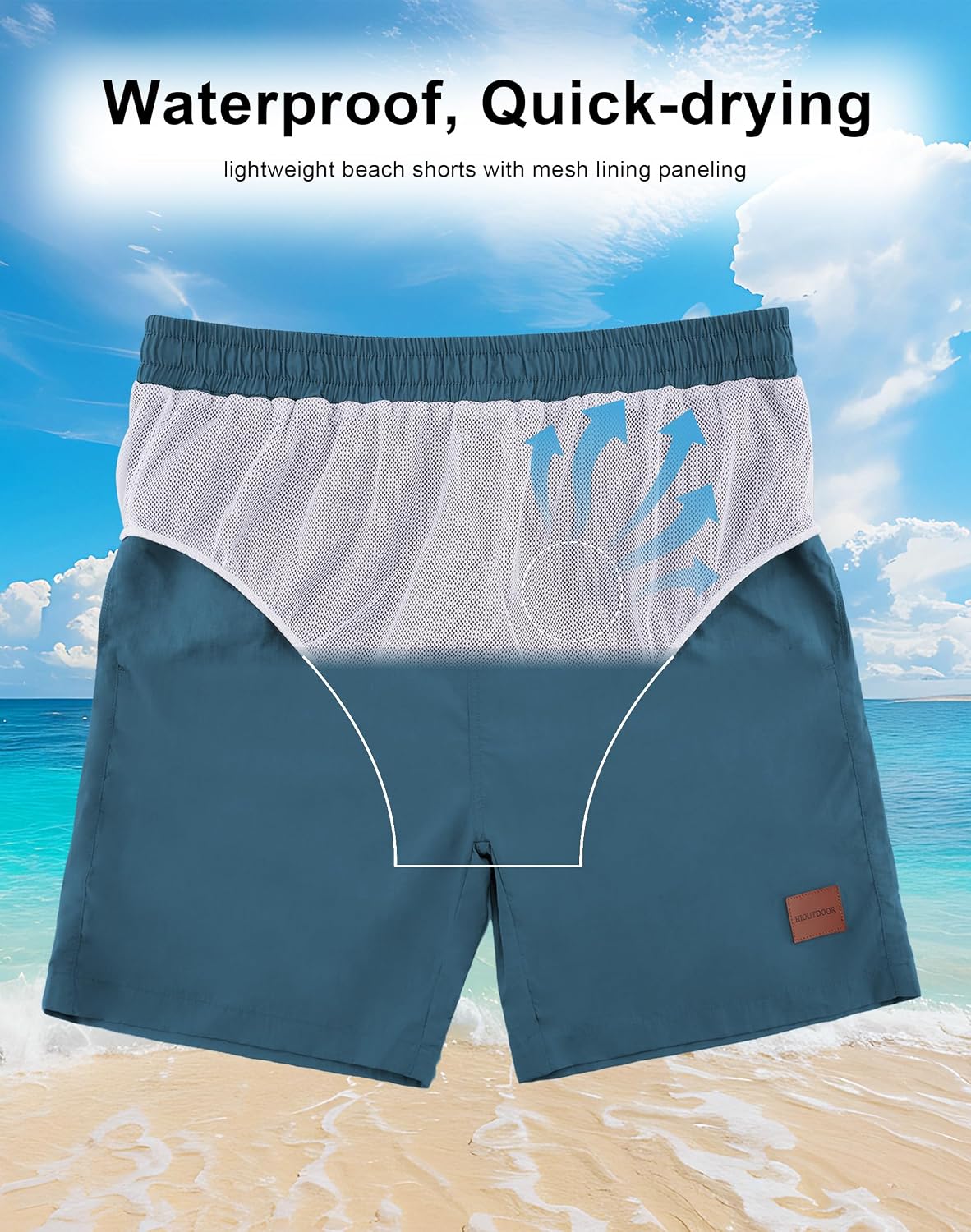 Thumbnail 3 de Hioutdoor Men's Swim Trunks with Zipper Pockets