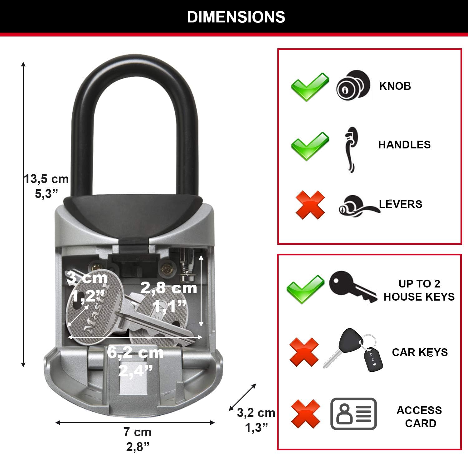 Thumbnail 5 de Master Lock 5406EURD caja fuerte llaves XS