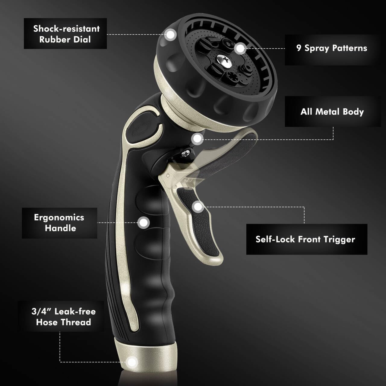 Thumbnail 1 de RESTMO Hose Pipe Spray Gun 9-pattern