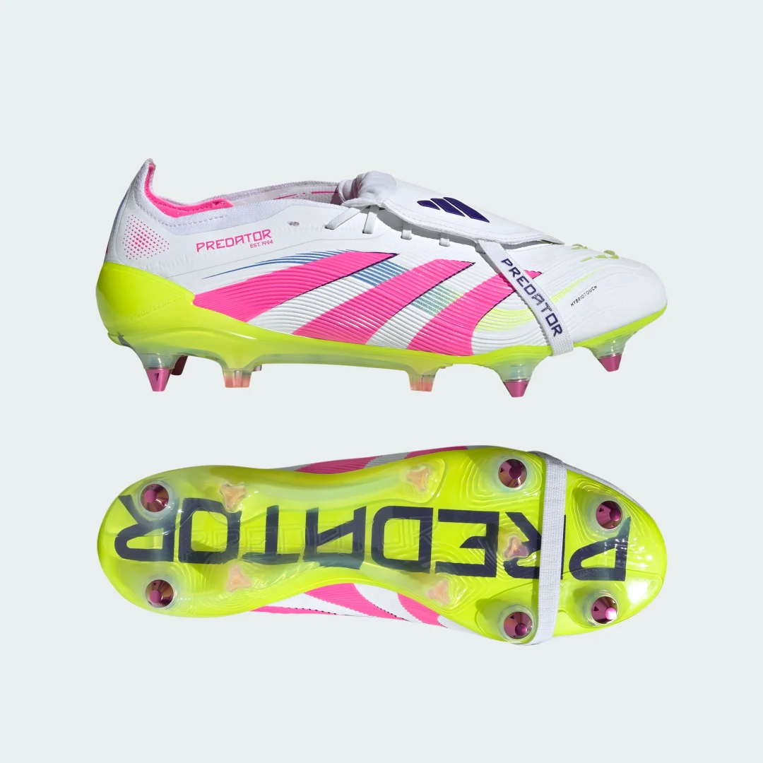 Detalle de Adidas Predator Elite Fold-Over Tongue para césped natural húmedo