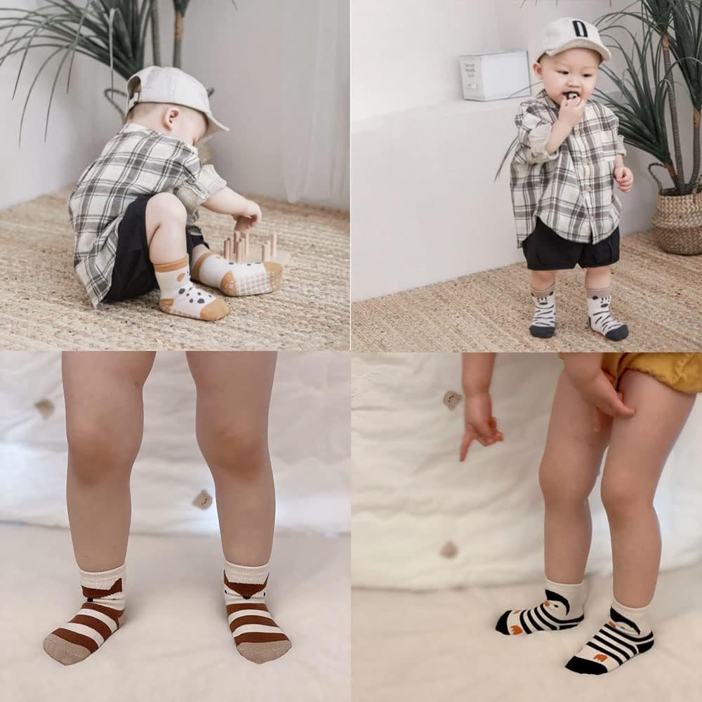 Thumbnail 4 de FedMois Baby Sneaker Socken ABS rutschfest 5er Pack