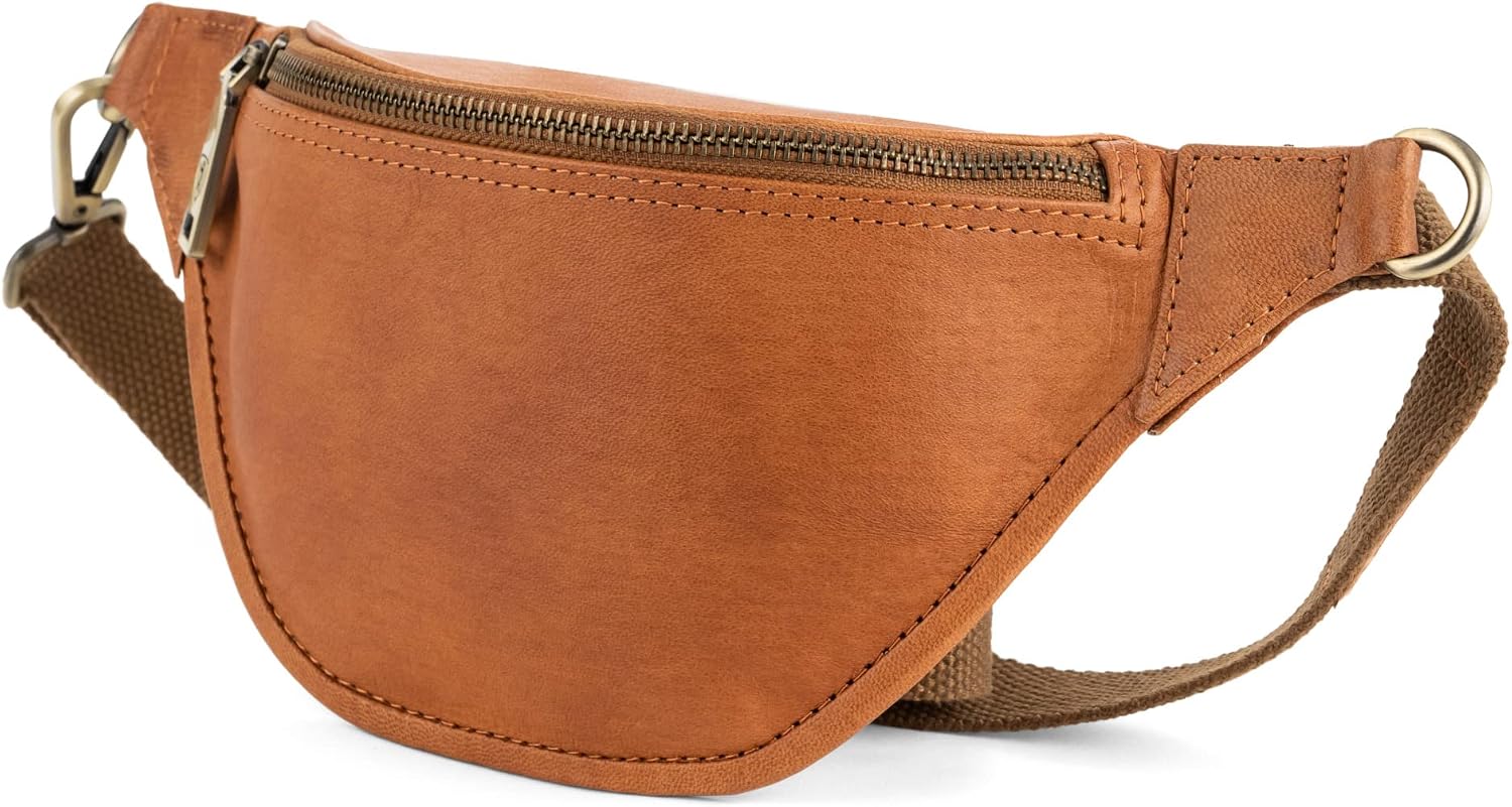 Detalle de Berliner Bags Kai M Riñonera de Piel