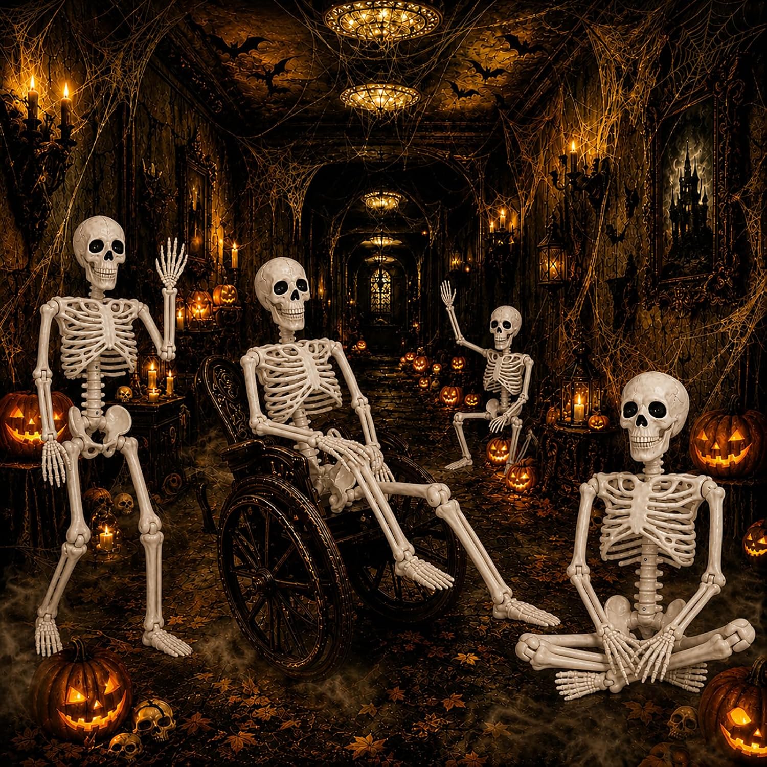 Thumbnail 4 de GCNBCNB Posable Skeleton Decoration, 36-Inch