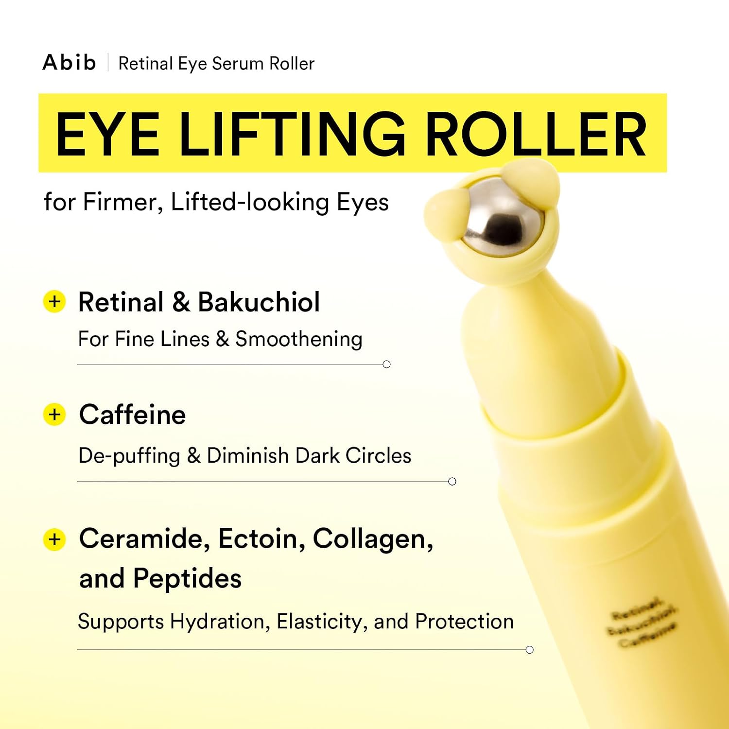 Detalle 2 de Abib Retinal Eye Serum Lifting Roller, 0.5 fl oz with Caffeine