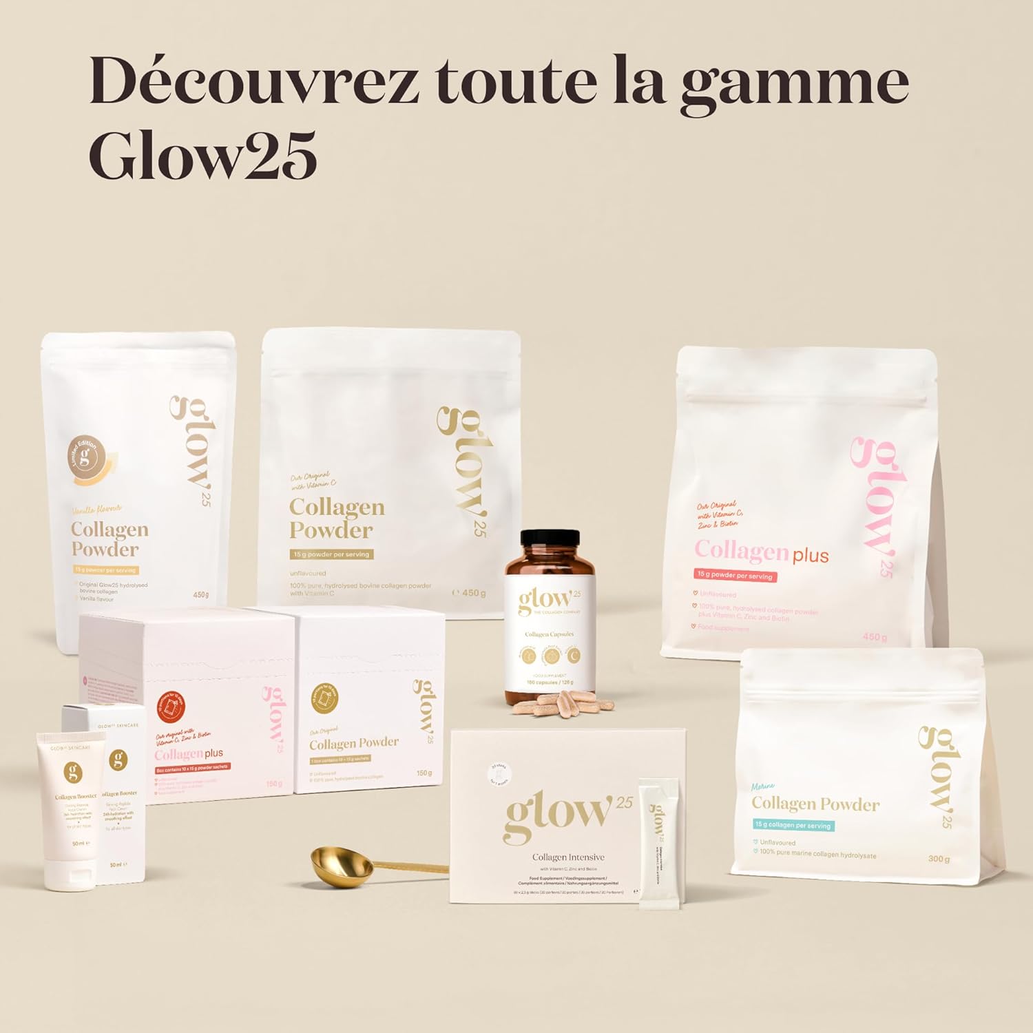 Thumbnail 6 de Glow25® Gélules de collagène à l’acide hyaluronique et vitamine C (180 gélules)