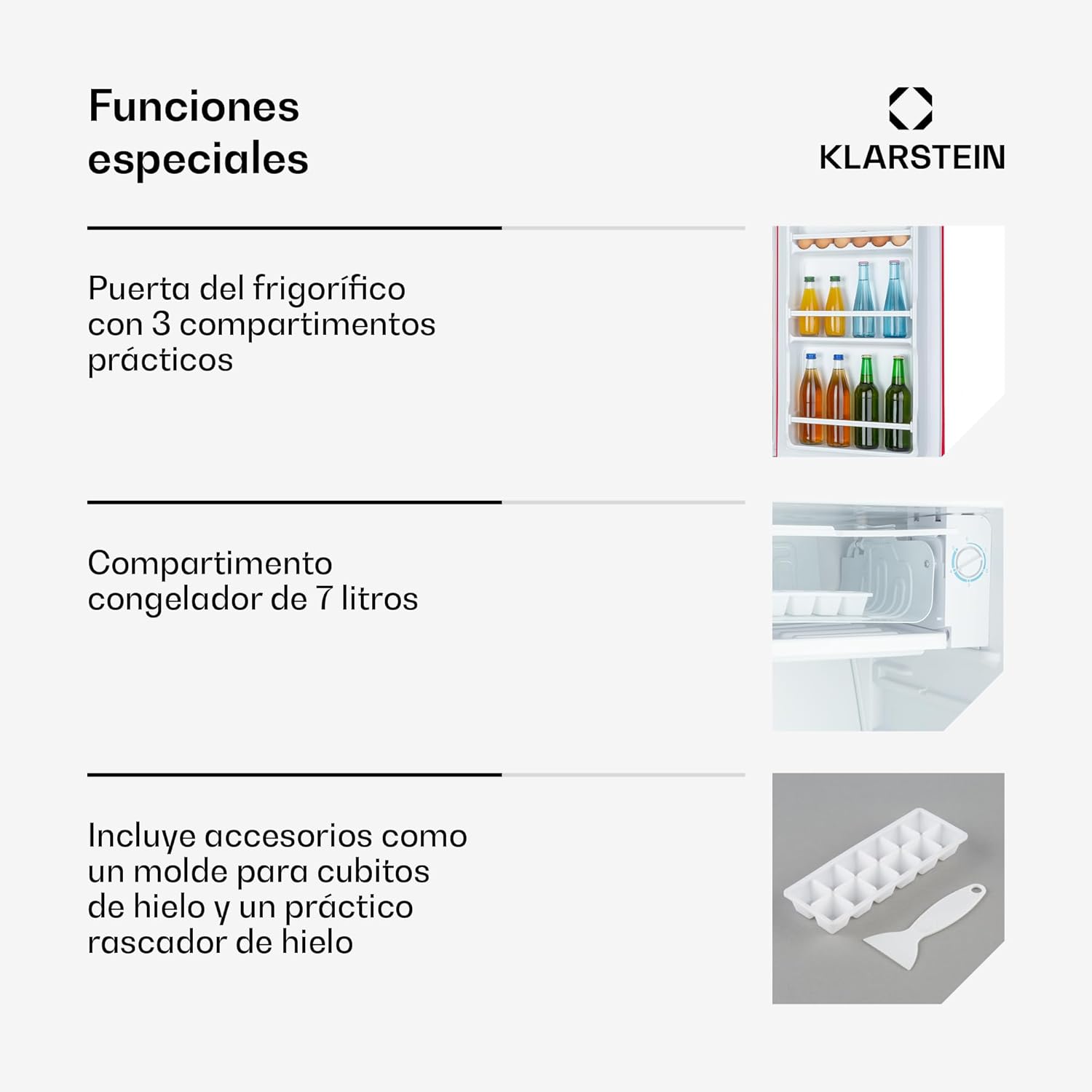 Thumbnail 5 de KLARSTEIN Beercracker 😎 Nevera 90L con Compartimentos y Abrebotellas