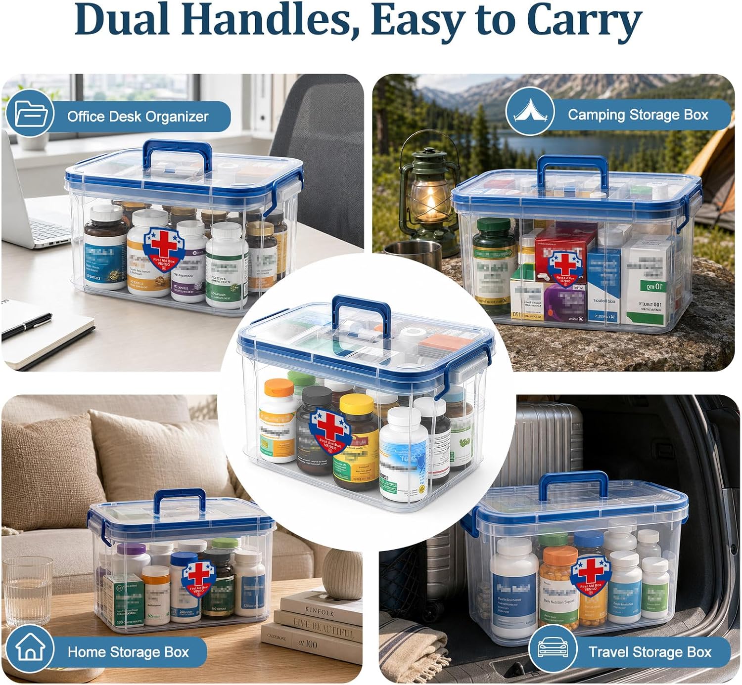 Thumbnail 6 de Gifhomfix 18QT Medicine Storage Box — Large Organizer
