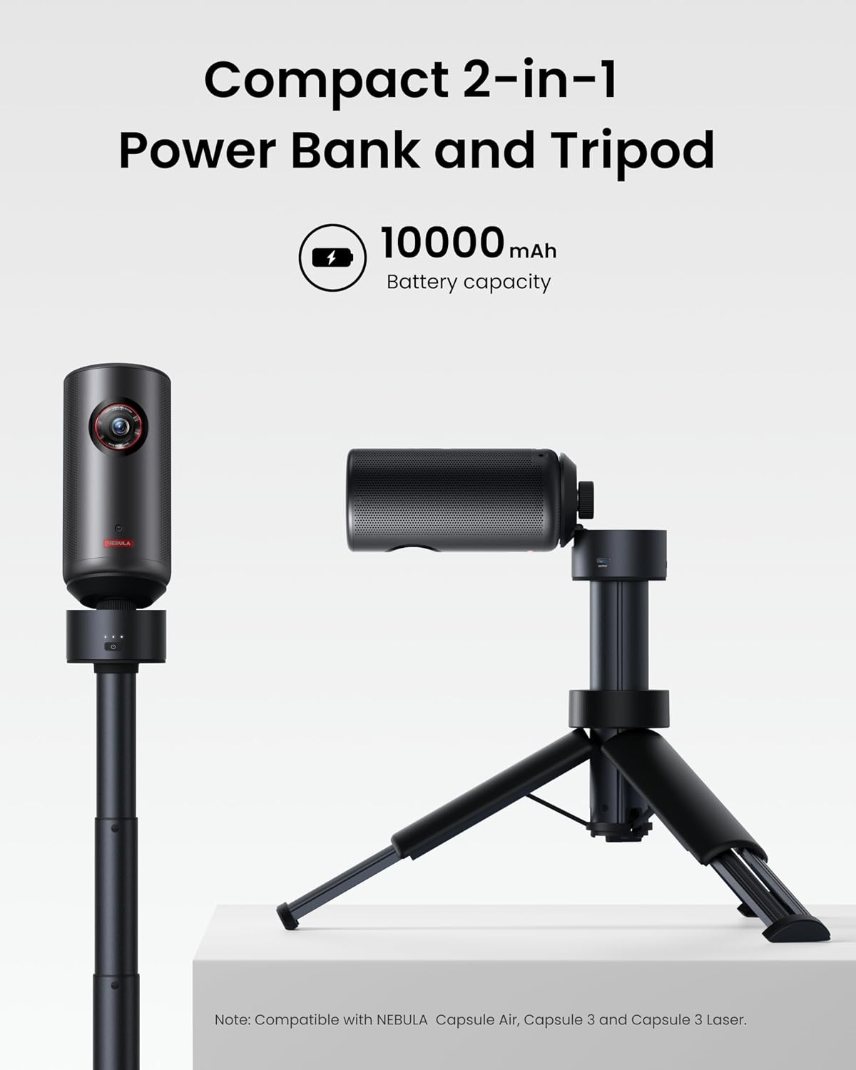 Detalle 2 de NEBULA Capsule Power Ban Tripod 215–840 mm