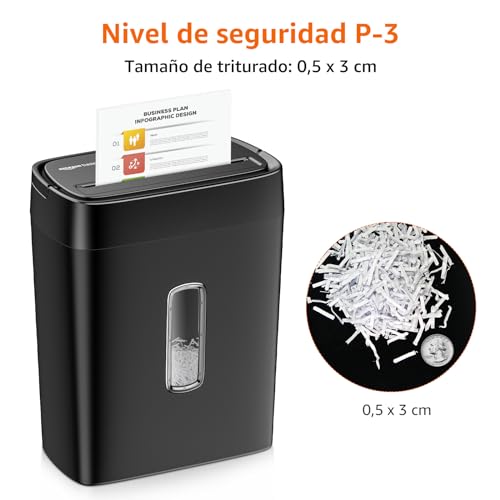 Thumbnail 2 de Amazon Basics Trituradora cruzada 12 hojas, para papel y tarjetas🖤