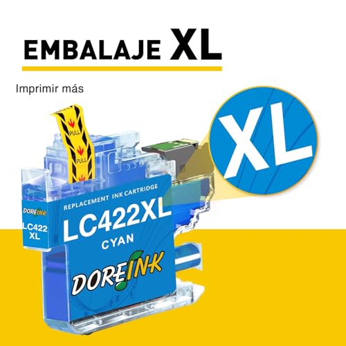 Thumbnail 2 de 🖨️ DOREINK LC422XL Compatibles para Brother MFC-J5340DW - Pack de 8