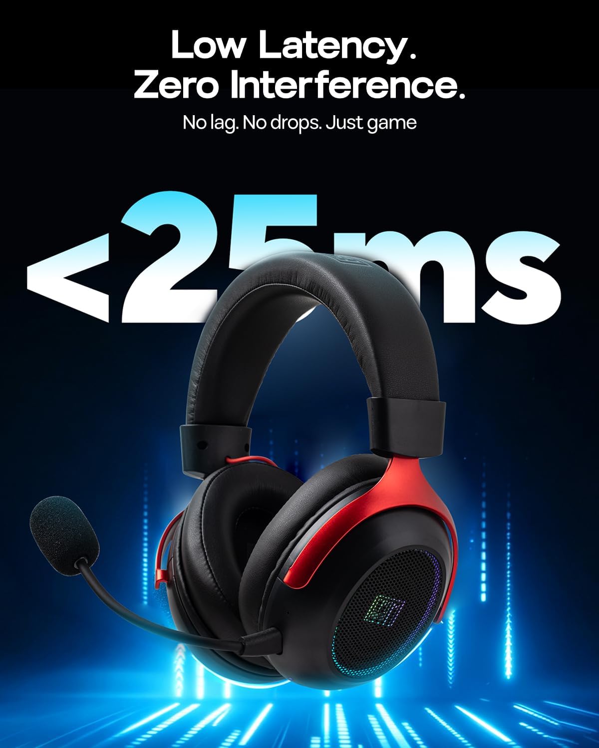 Thumbnail 6 de EPOMAKER GX1 Wireless Gaming Headset, 7.1 Surround, 50mm Drivers, RGB